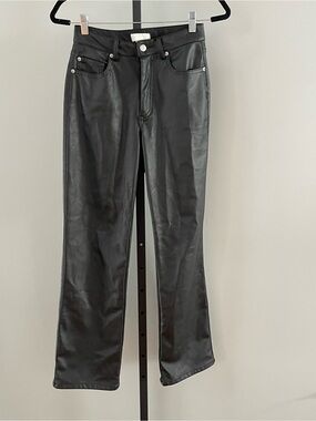 H&M Faux Leather Pants Size 4